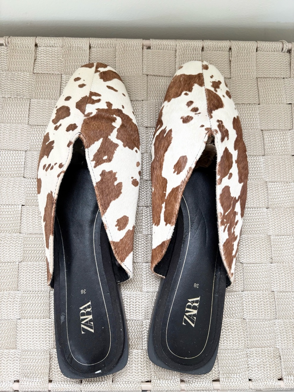 Zara Cowhide Loafers size 38 - Picture 4 of 5